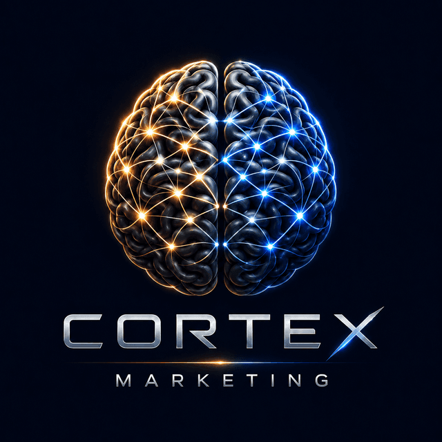 Cortex — glowing twin-hemisphere brain mark