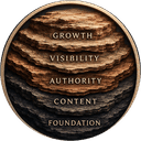 Stratum — layered strata medallion