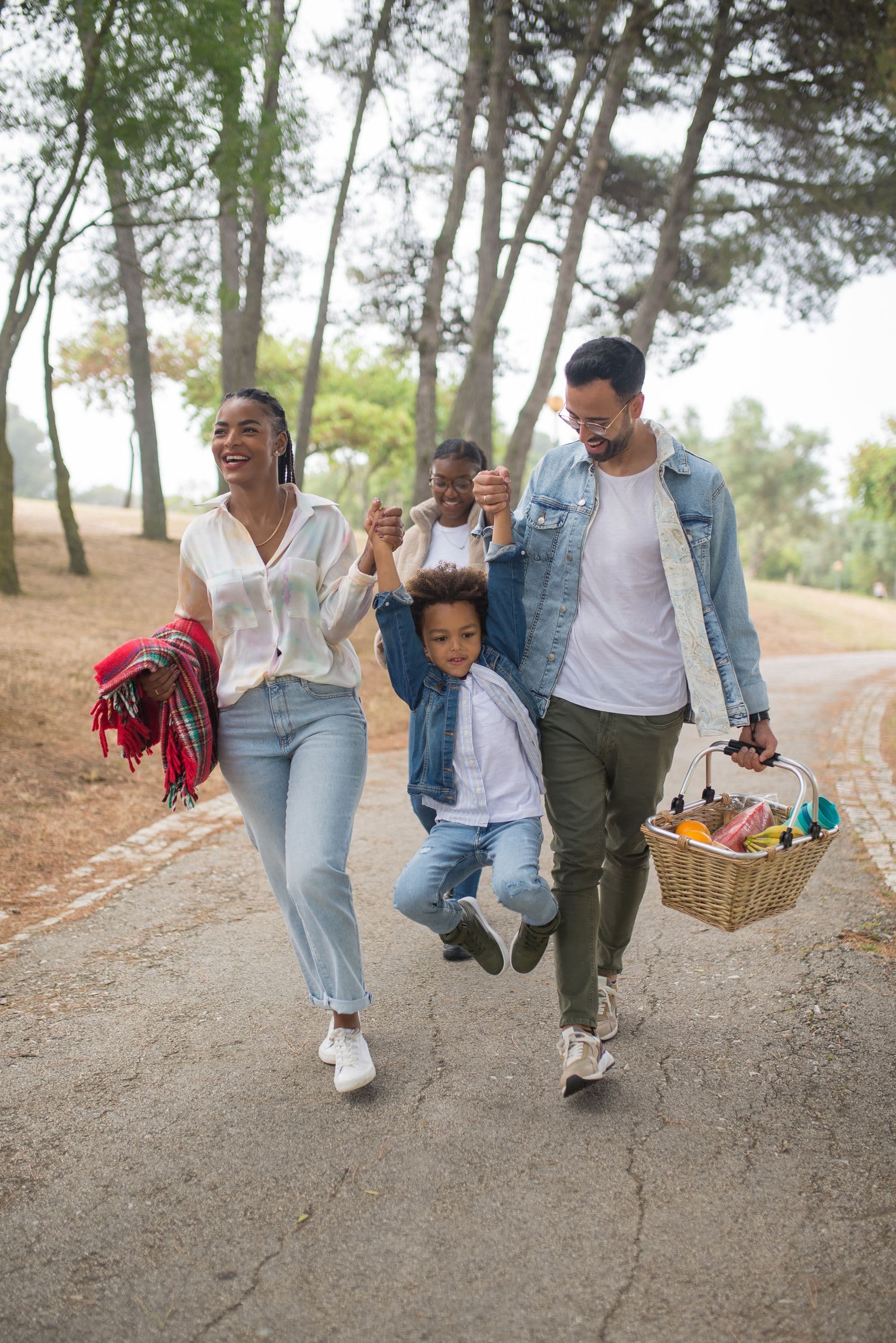 A family the practice serves, out in the community